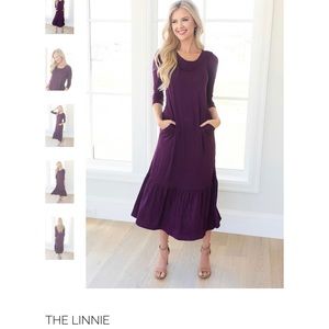 Neesees Plum Dress Size M